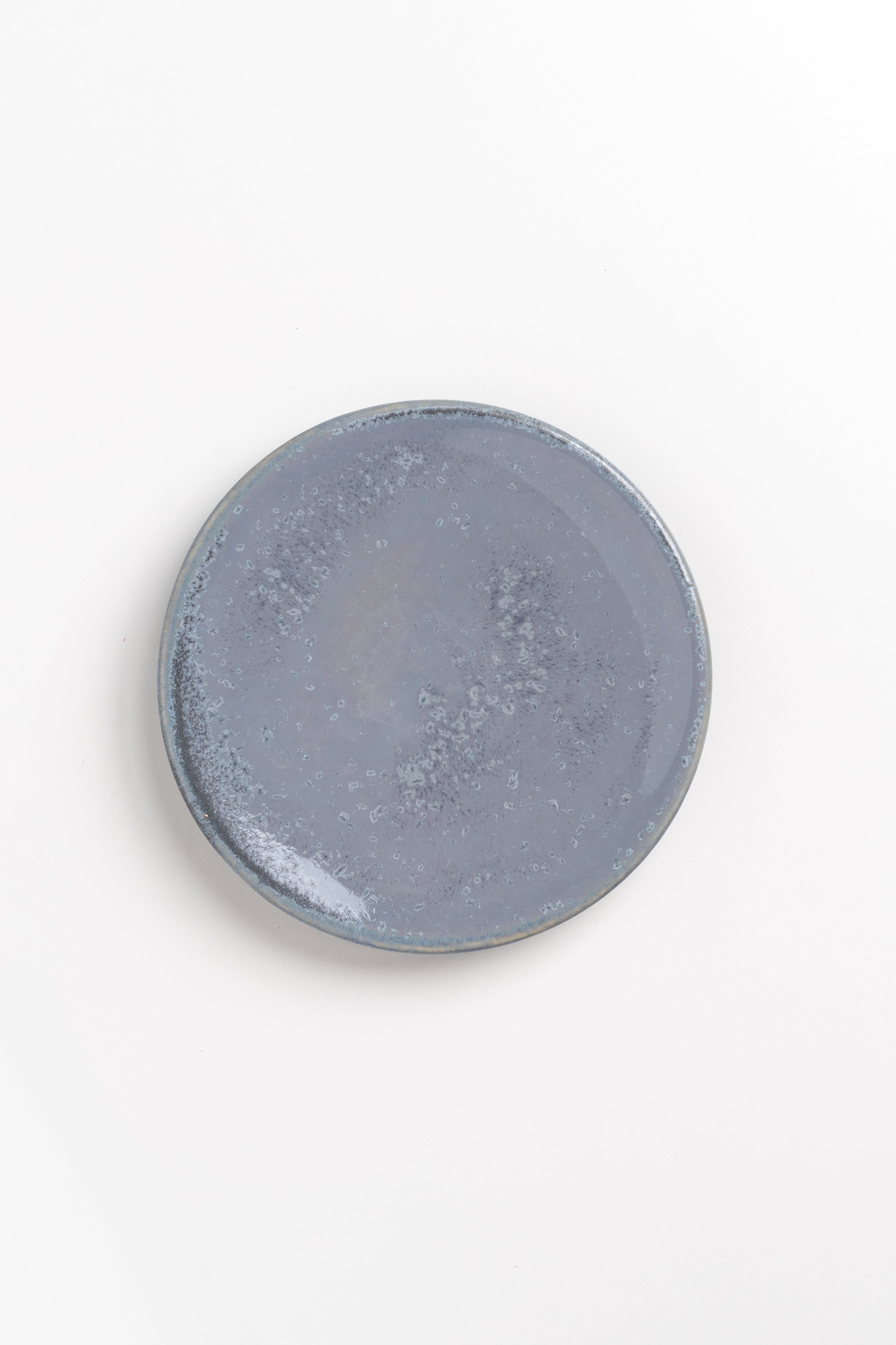 Round Ceramic Soap Dish – Slate Blue