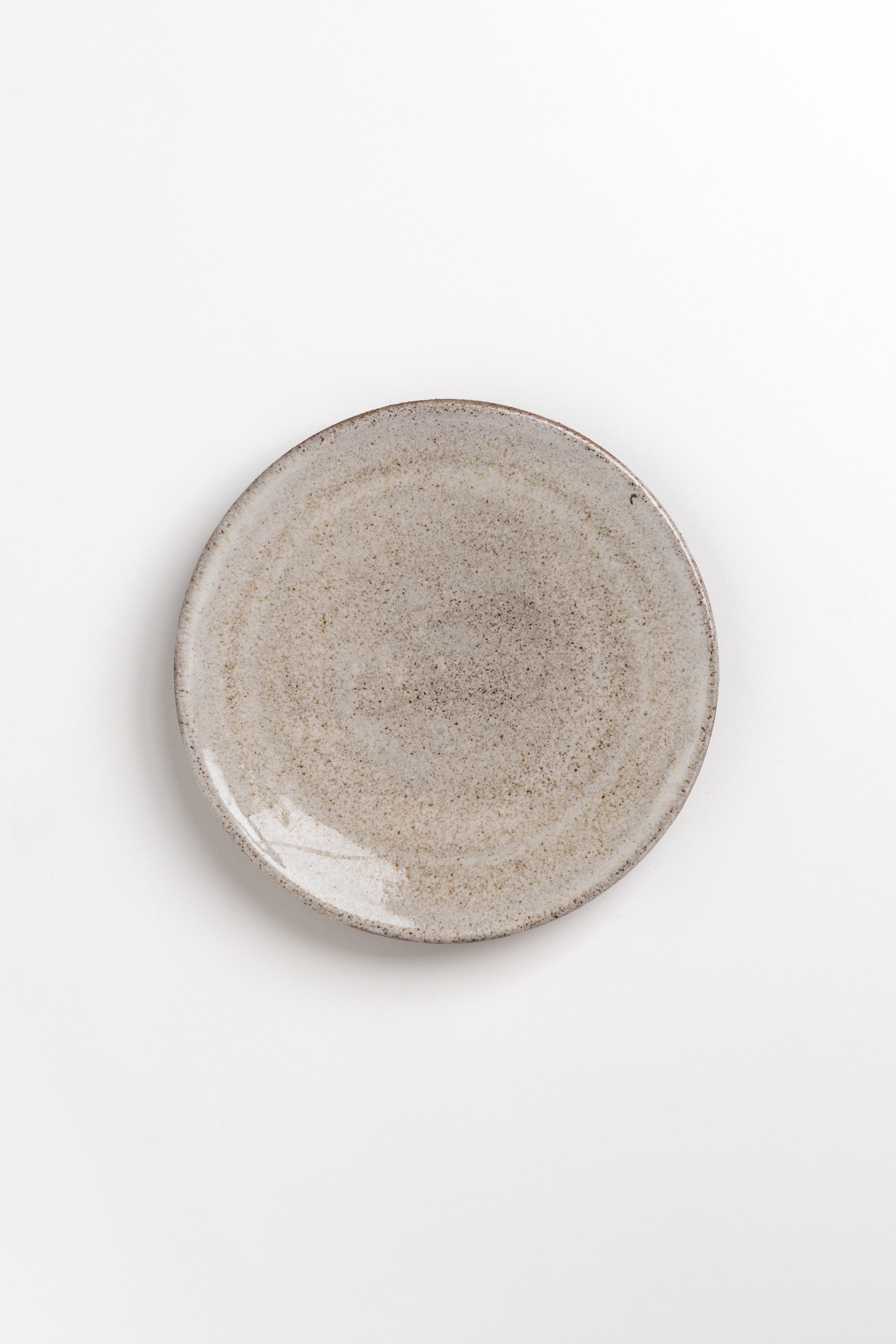 Round Ceramic Soap Dish – Stone Grey