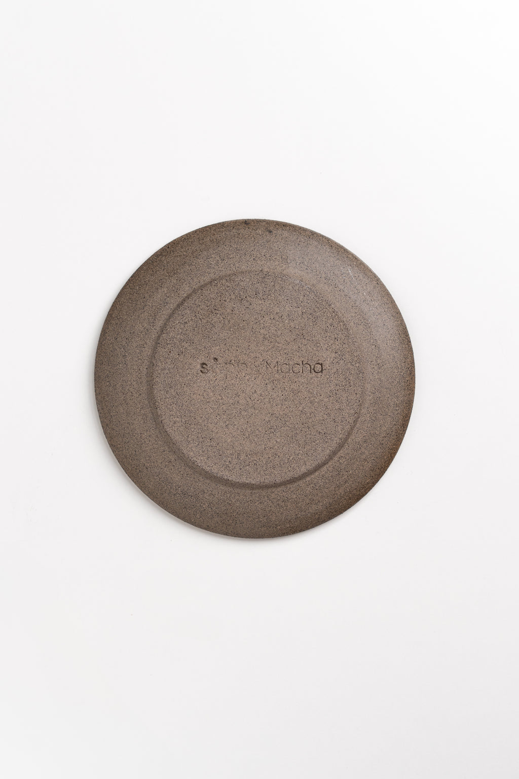 Round Ceramic Soap Dish – Stone Grey